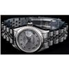 Image 3 : Rolex Ladies Stainless Steel Slate Grey Roman Datejust Wristwatch