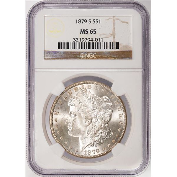 1879-S $1 Morgan Silver Dollar Coin NGC MS65