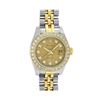 Image 2 : Rolex Ladies Two Tone Factory Diamond Datejust Wristwatch W/ Rolex Box