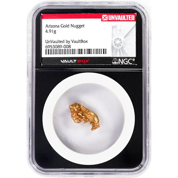 4.91 Gram Arizona Gold Nugget NGC Vaultbox Unvaulted