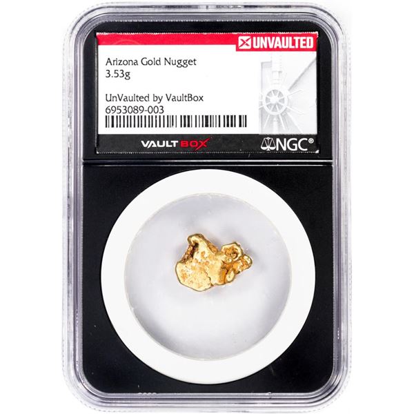 3.53 Gram Arizona Gold Nugget NGC Vaultbox Unvaulted