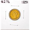 Image 1 : 1851 $2 1/2 Liberty Head Quarter Eagle Gold Coin