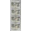 Image 1 : Uncut Sheet of (4) State of Louisiana Baby Bond Obsolete Notes