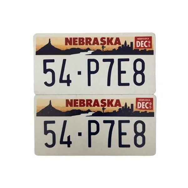 Nebraska License Plates Movie Props