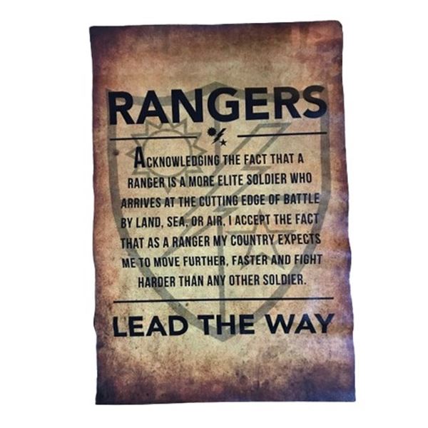Rangers Lead the Way Inspirational Banner Movie Props