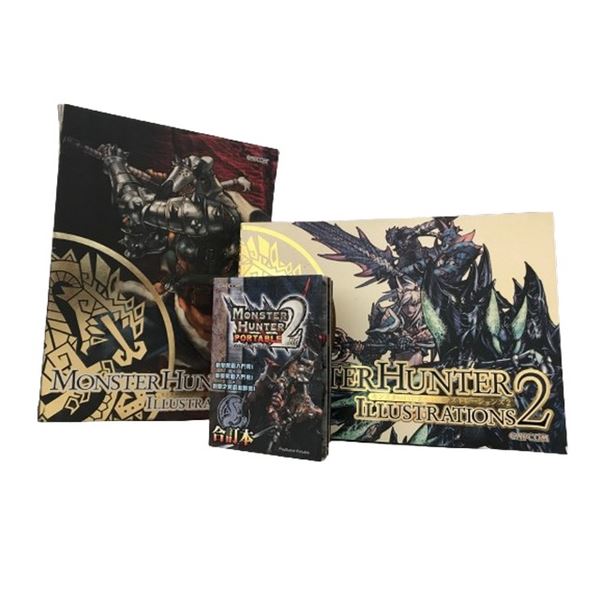 Monster Hunter & Monster Hunter 2 Illustrations & Book Collection