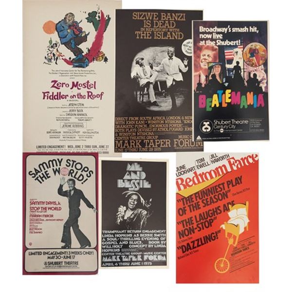 Collection of 1970s Original Window Posters for Theater Productions