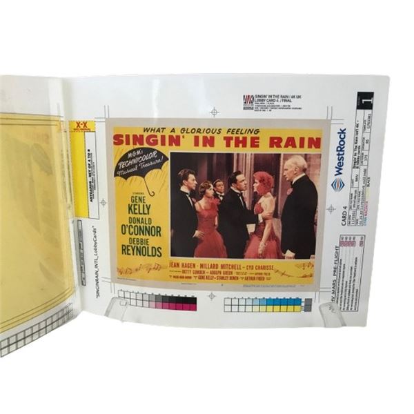 Singin' in the Rain Studio Artwork Proof Movie Memorabilia