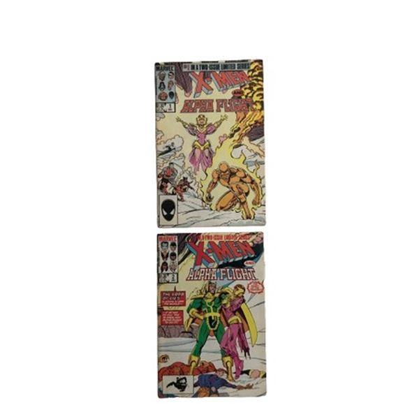 X-Men and Alpha Flight #1 and #2 Comics
