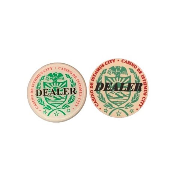 James Bond 007 License to Kill Casino de Isthmus Dealer Button Movie Props