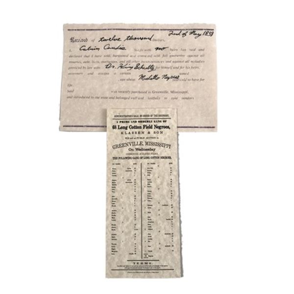 Django Unchained Dr. King Schultz (Christoph Waltz) Slave Paperwork Movie Props