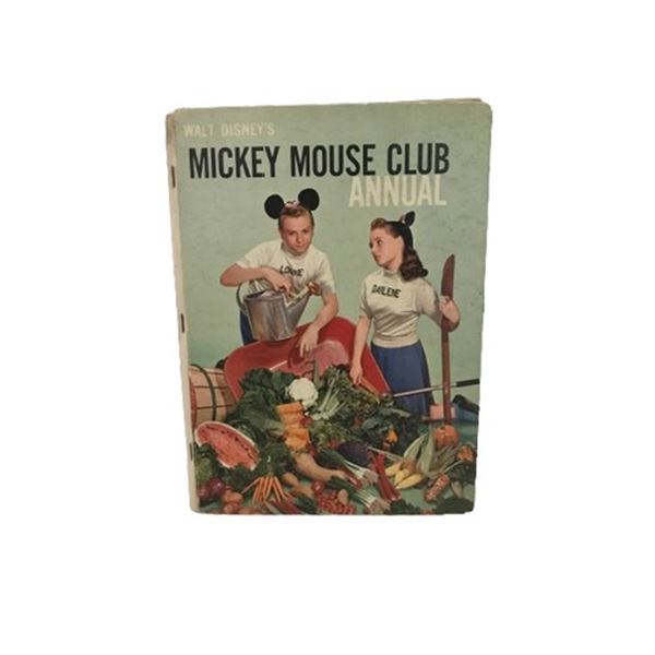 Walt Disney's Mickey Mouse Club Annual Book with signatures (1956)