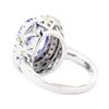 Image 3 : 4.75 ctw Tanzanite And Diamond Ring - 14KT White Gold
