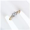 Image 3 : Antique 18K & 14K Gold Old European Diamond Solitaire Engagement or Promise Ring