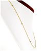 Image 4 : 14K Yellow Gold .12 ctw 6 Bezel Station Round Diamond by the Yard Chain Necklace