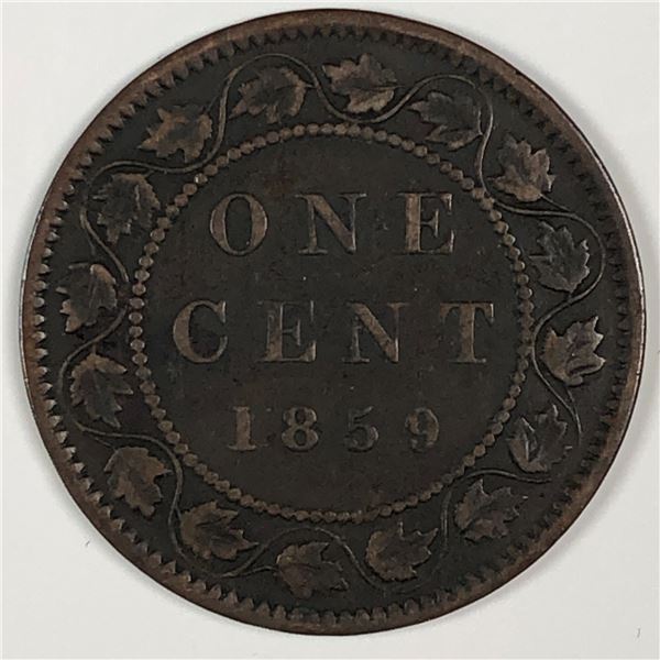 Canadian Large Cent 1859 VF