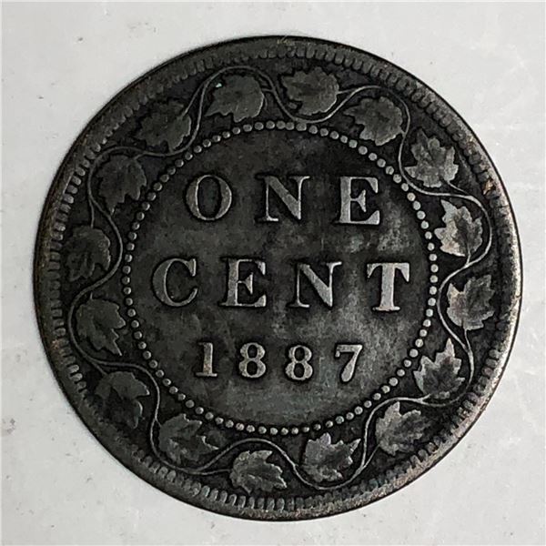 Canadian Large Cent 1887 VG+