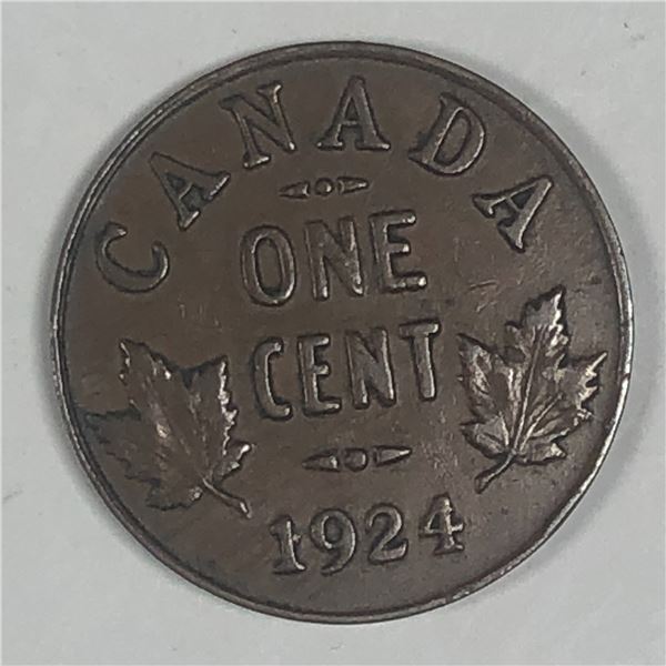 Canadian Small  Cent 1924 EF