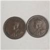 Image 2 : Canadian Small  Cent 1927 X 2