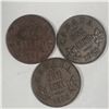 Image 1 : Canadian Small  Cent 1928 X 3 Fine to VF