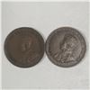 Image 2 : Canadian Small  Cent 1931 X 2 VF-EF+