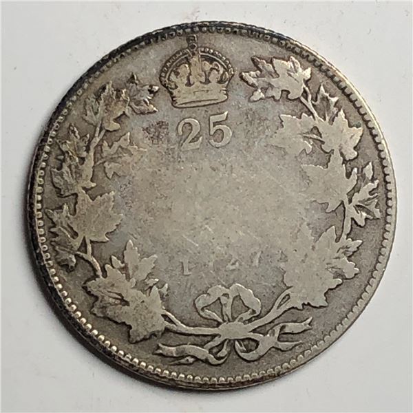 1927 King George V 25 Cents