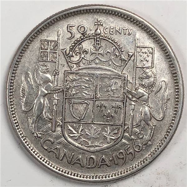 1956 Queen Elizabeth 50 Cents