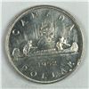 Image 1 : 1952 King George VI Canadian Dollar NWL DBL Island First I have seen.