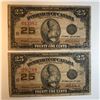 Image 1 : 2X-1923 25 Cent Shinplaster DC-24c Letter H Campbell/Clark