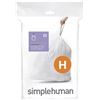 Image 1 : NEW SIMPLEHUMAN WHITE GARBAGE BAGS 30-35L