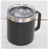 Image 1 : NEW IN BOX BLACK STAINLESS STEEL TRAVEL MUG