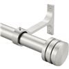 Image 1 : NEW IN BOX SINGLE CURTAIN ROD NICKEL BRUSHED