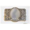 Image 1 : VINTAGE NICKEL SILVER BELT BUCKLE WITH SPECIAL