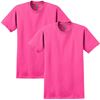 Image 1 : NEW GILDAN PINK ULTRA COTTON TEE SHIRT 2 PACK