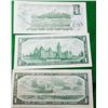 Image 2 : 32)  LOT OF 3 CANADIAN $1.00 BANKNOTES, 1954, 1967