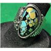 Image 1 : 18)  NATURAL TURQUOISE SIZE 6 RING.