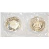 Image 1 : 2 U.S.A. AMERICAN EAGLE PRESIDENTIAL COINS IN CASE