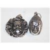Image 1 : 2 LARGE BUDDHA HEAD PENDANT CHARMS TOGETHER