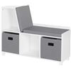 Image 1 : NEW RIVER RIDGE HOME BOOK NOOK KIDS CUBBY BENCH
