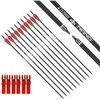 Image 1 : NEW NANO 28 INCH CARBON FIBER HUNTING ARROWS 7.8MM