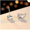 Image 4 : 1 CT GRA CERTIFIED MOISSANITE 925 SILVER EARRINGS