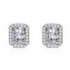 Image 2 : 2 CT GRA CERTIFIED MOISSANITE 925 SILVER EARRINGS