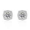 Image 1 : 1 CT GRA CERTIFIED MOISSANITE 925 SILVER EARRINGS