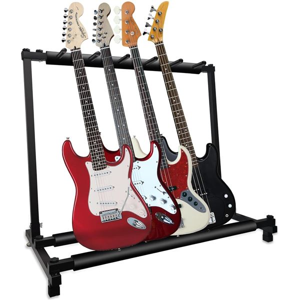 NEW PADDED 5 GUITAR RACK FOR ELECTRIC OR ACOUSTIC