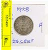 Image 1 : 1928 25 CENT COIN 80% SILVER