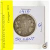 Image 1 : 1916 50 CENT 92.5% SILVER