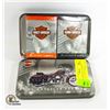 Image 1 : NEW TIN HARLEY DAVIDSON PLAYING CARDS 2 PACK