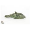 Image 1 : INUIT SOAPSTONE WHALE FIGURINE, SIGNED
