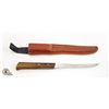 Image 1 : VINTAGE FILLETING KNIFE IN SHEATH