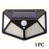Image 1 : MOTION SENSOR 100 LED SOLAR CHARGING WALL LAMP